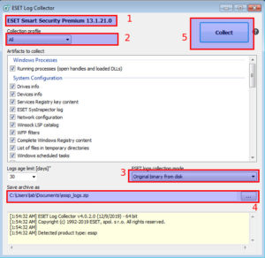 Eset log collector что это