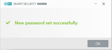 Reset password success