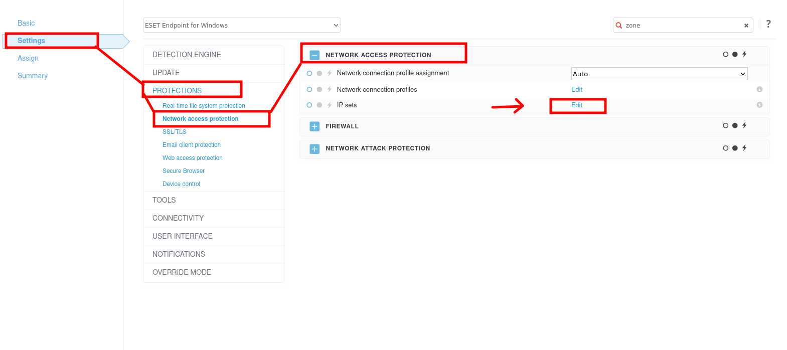 Konfigurasi Trusted Zone pada Policy Network Access Protection ...